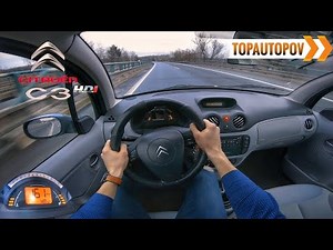Citroen C3 1.4HDi (50kW) |27| 4K TEST DRIVE POV - ACCELERATION, ENGINE, SOUND & BRAKING🔸TopAutoPOV