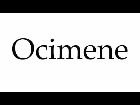 How to Pronounce Ocimene