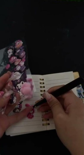 These Kuromi Stickers Made My Notebook So Cute 😍💜📒