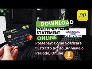 Postepay: Scarica il Tuo Estratto Conto in un Minuto | Download Your Statement in a Minute!