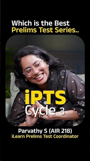 The Best Prelims Test Series- iPTS | Toppers' Choice