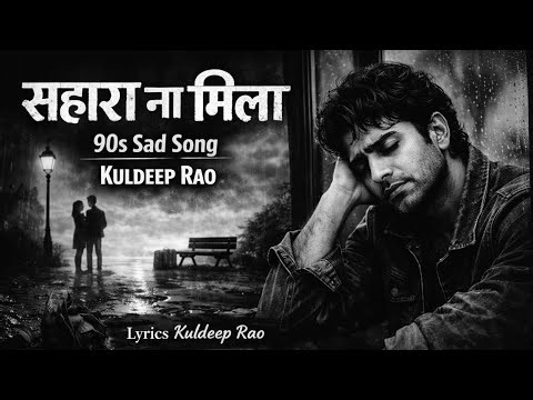Sahara Na Mila 💔 | 90s Sad Song Lyrics | Kuldeep Rao | Emotional Hindi Song
