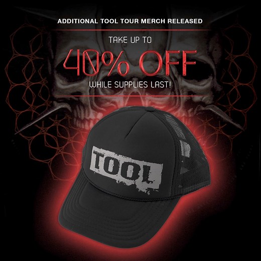 46K views · 348 reactions | New Tour Merchandise has been released in the store. Plus, select items are marked down up to 40%. Get yours before they are gone! https://store.toolband.com/dept/tour-merchandise?cp=109315_109661 | Tool | Facebook