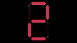 Red Numbers Countdowns On Alpha