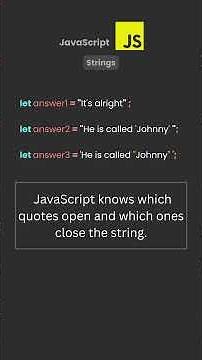 JavaScript Strings