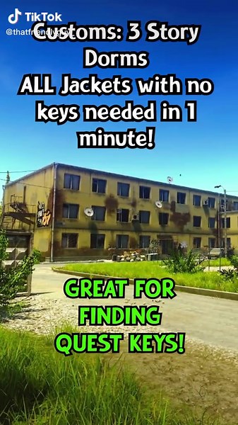 Tarkov 3 Story Dorms Jacket Locations Guide