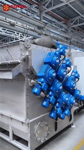 ESMIL JD Roller Press for Sludge Dewatering #shorts