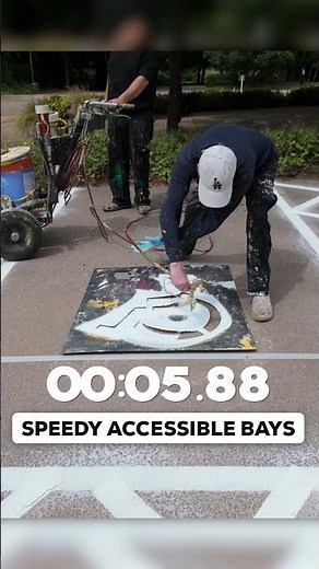 How to Spray Paint an Accessible Parking Bay FAST!