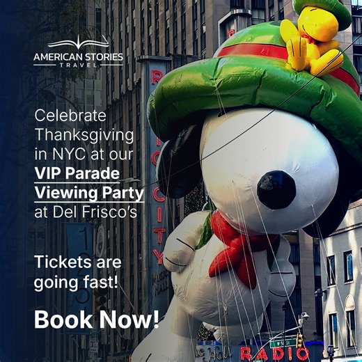 🎈 Turn holiday cheer into extra earnings! Sell our NYC VIP Thanksgiving Parade experience—exclusive indoor views, luxury brunch, Broadway performances—and get a $50 Amazon gift card per ticket sold. | American Stories Travel