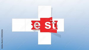 Case study text title reveal animation