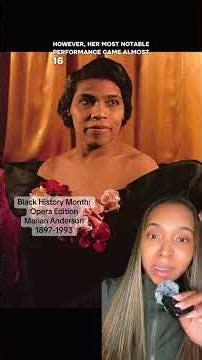 Black History Month: Opera Edition: Marian Anderson #blackhistory #opera #singer #classicalmusic