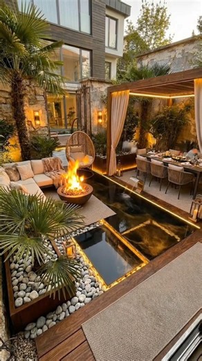 Empty Courtyard to Luxury Oasis 😱#LuxuryGarden