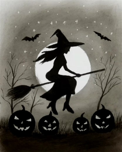 1.6K views · 15 reactions | Learn how to draw a spooky Halloween scene using just a pencil!  This easy step-by-step tutorial is perfect for beginners who love art and Halloween vibes. Watch till the end to see the amazing final result, and don’t forget to like , comment , and share  with your friends! ✨ #halloweendrawing #pencildrawing #halloweenart #drawingtutorial #spookyart #artvideo #halloween2025 #artforbeginners #sketchdrawing #artreel | Atia Drawing Academy | Facebook