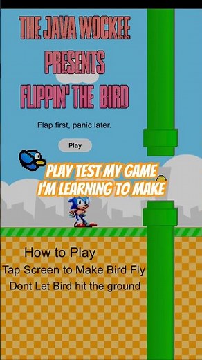 Beginner construct 3 learning to make a flappy bird game #gamedev