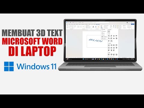 How to Create 3D Text in Microsoft Word on a Laptop