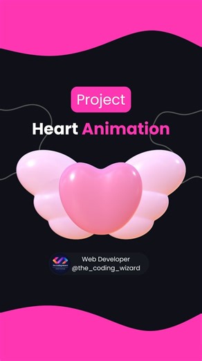 The Coding Wizard | Web Development & AI | 1M🎯 on Instagram: "Heart Animation 💖 Comment "heart" and I will send you full source code for FREE 📌 Follow @the_coding_wizard Follow @the_coding_wizard Follow @the_coding_wizard Tag your friends that need to see this! 🙏 • • Turn on post notification so you don't miss any single post 📲 • • __ Like our content ? Hit that follow button! ⬇️ 👉 @the_coding_wizard 👉 @the_coding_wizard __ #coding #design #uianimation #programming #developer"