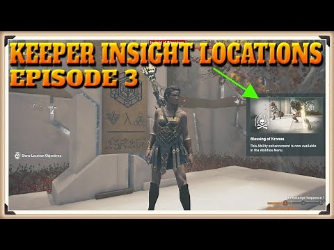 Assassin's Creed Odyssey: Fate of Atlantis - All Keepers Insights Locations in Episode 3