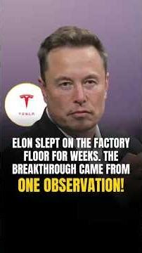 Elon Slept on the Factory Floor for Weeks… | #elonmusk #jonmcneill #tesla