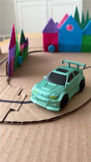 The coolest DIY toy race track doesn't exi- 🚗💨 #coolcrafts