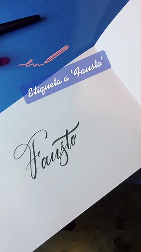 Reto Caligráfico: Aprende a Escribir 'Fausto'