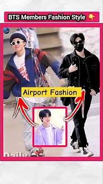BTS Members Fashion Style 👆 | #factsinhindi #bts #jungkook #kpopfactmedia #kpop