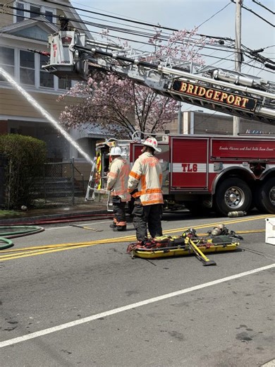 Photos: 16 people, 2 pets displaced after fire on East Main Street in Bridgeport