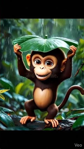 monkey dance in rain