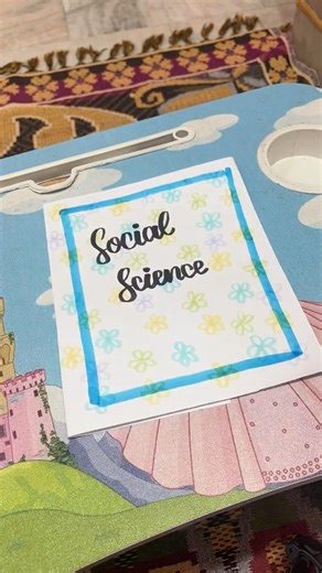 Social Science Project File🌺Front page design #ytshorts #frontpage shortvideo #shortsviral
