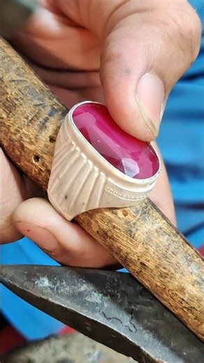 Yaqoot Ring Making 💍 From Scratch to Royal ❤️✨ #shorts
