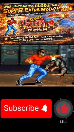 WhAt HaPpEnS WhEn BLOOD EnTeRs SuPeR ExTrA MoDe?! 😱🔥 | vendEtTa MayHeM #OpenBOR #BeatEmUp #Arcade