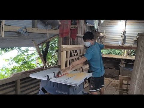 Wood window Making process.