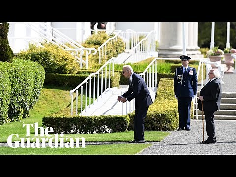 Joe Biden snubbed by Irish president's dog during Dublin visit