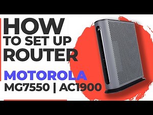 ✅ How to Setup Motorola MG7550 WiFi Router | How to Set Up MOTOROLA AC1900 MG7550 Modem