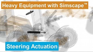 Steering Actuation for Heavy Equipment with Simscape