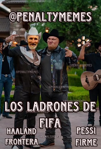 Porque los ladrones de FIFAAAAA 🎶🎶🎶 - Sigueme en mis otras cuentas: @Penalty Memes Backup Account @maarrquitoss @Dylan Michel Perez - Parodia de la cancion: “El amor de su vida” de Grupo Frontera y Grupo Firme - I am not bullying or harrasing anyone in any way shape or form, I am actually a big fan of both Messi and Haaland. - #capcut #fyp #messi #grupofirme #grupofrontera #parodia #song #spotify #mexico #argentina #fifa #penalty #pessi
