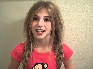 Avalon Robbins singing "Amazing Grace"