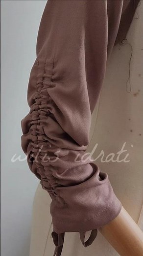 Easy Way to Attach a Drawstring into the sleeve #sew #sewingtutorial