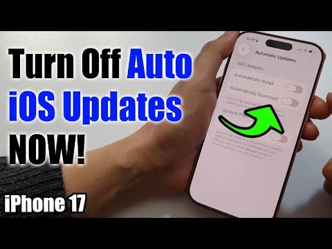 How to Turn On/Off Auto iOS Software Update on iPhone 17/17 Pro Max/Air