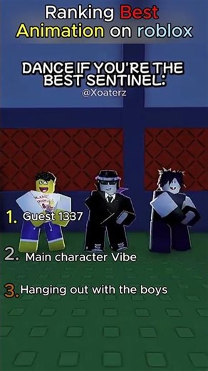 Ranking Best Animation on roblox #animation #rblox #roblox