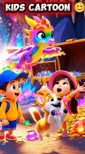 Leo and the Secret Rainbow Dragon Cave 🌈🐉 | Magical Adventure With Friends | #usakids #cutecartoon