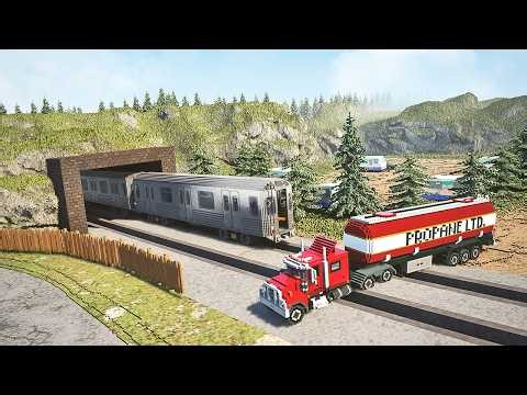 Can Vehicles Stop a Train DLC? | Teardown Physics