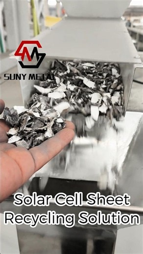 High-Purity Solar PV Cell Sheet Recycling Line