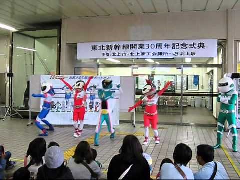 東北新幹線30周年記念200系やまびこ、E5系はやぶさ新旧共演 in北上