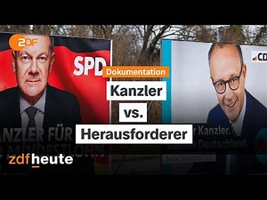 Dokumentation: Scholz und Merz im Wahlkampf
