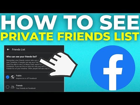 How To See Private Friends List On Facebook (2025)