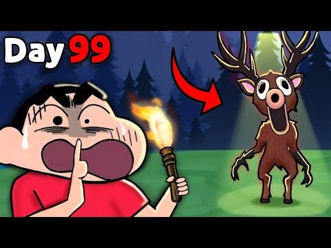 Shinchan Surviving 99 Days in the Forest! 😰