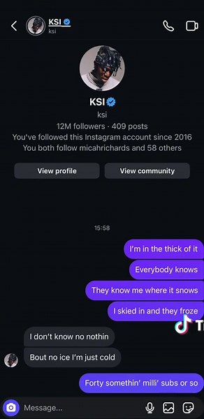 No Way @KSI Responded 😱‼️ - - - - #fyp #foryoupage #music #rap ##ksi | ksi music