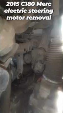 Stiff steering wheel. Problem? Damaged electric motor power connector. #mercedes #c180 #motor #benz