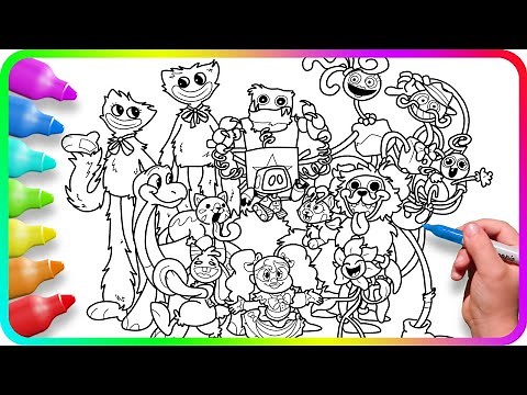 Coloring Pages POPPY PLAYTIME / How to color Characters from Poppy Playtime