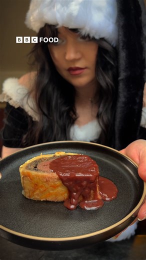 BBC Food | Fun, simple and delicious on Instagram: "We end Goth Christmas with the Wild Hunt. One of the spookiest potential origins of our beloved Father Christmas. Served alongside Rick Stein’s venison Wellington... Search bbc.co.uk/food for venison Wellington or tap @BBCFood to visit the link in our bio and choose the photo in recipe grid. #gothChristmas"